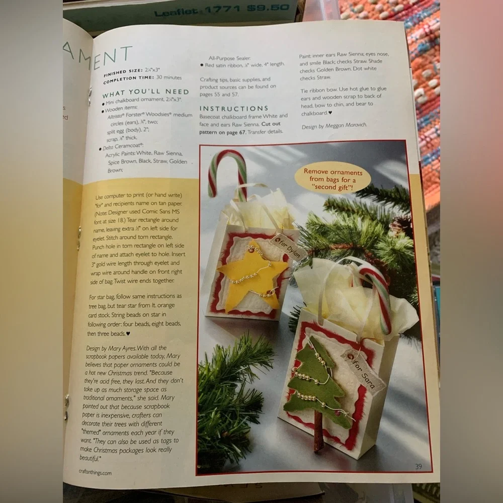 Crafts 'N Things Magazine Sewing Painting Needlepoint Crochet Jan 2005 Christmas